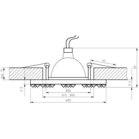 Candellux SS-19 2250161 xMR16
