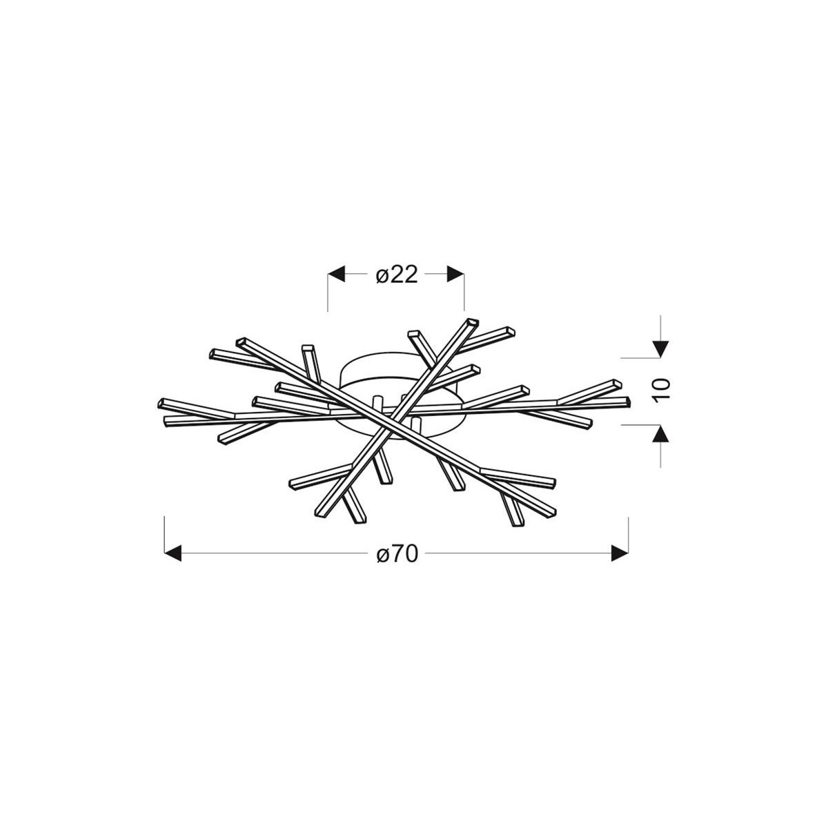 Candellux SAMOS A0017-130 xLED - 2700 lm - 40W LED - 4000K