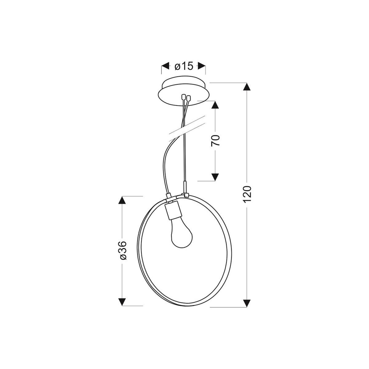 Candellux SKIROS A0024-321 2xE27 - 800 lm - LED+12W LED - 4000K