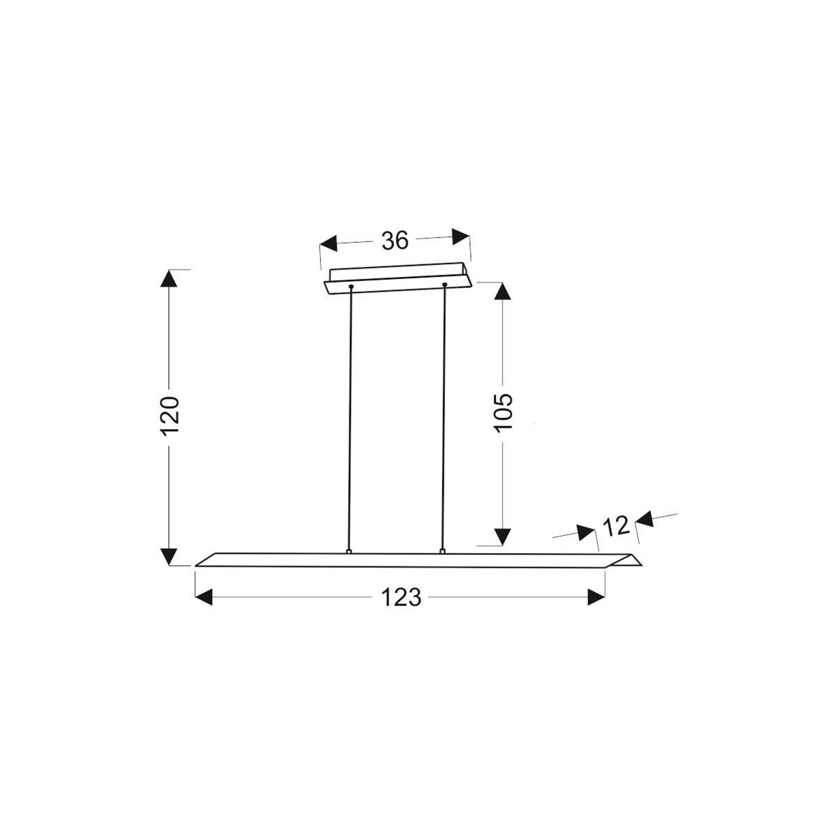 Candellux KALAMOS A0034-310 xLED - 1300 lm - 30W LED - 4000K