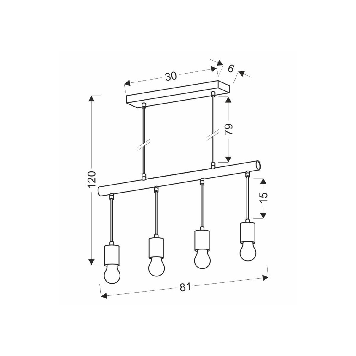 Candellux IZZY 34-77929 4xE27
