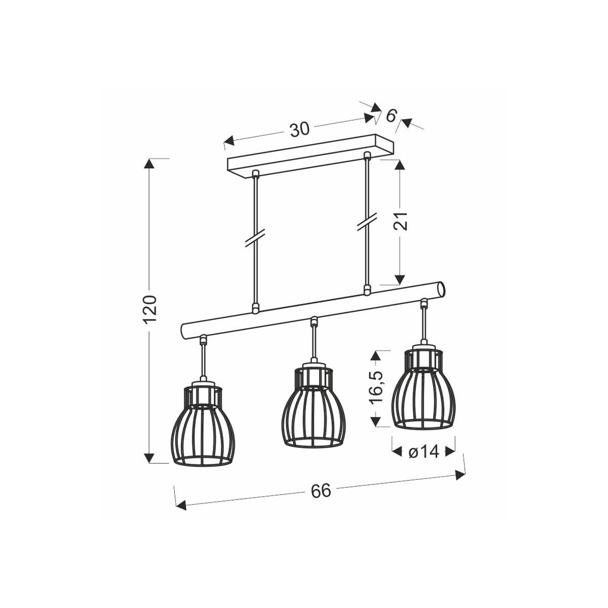 Candellux BERNITA 33-78087 3xE27