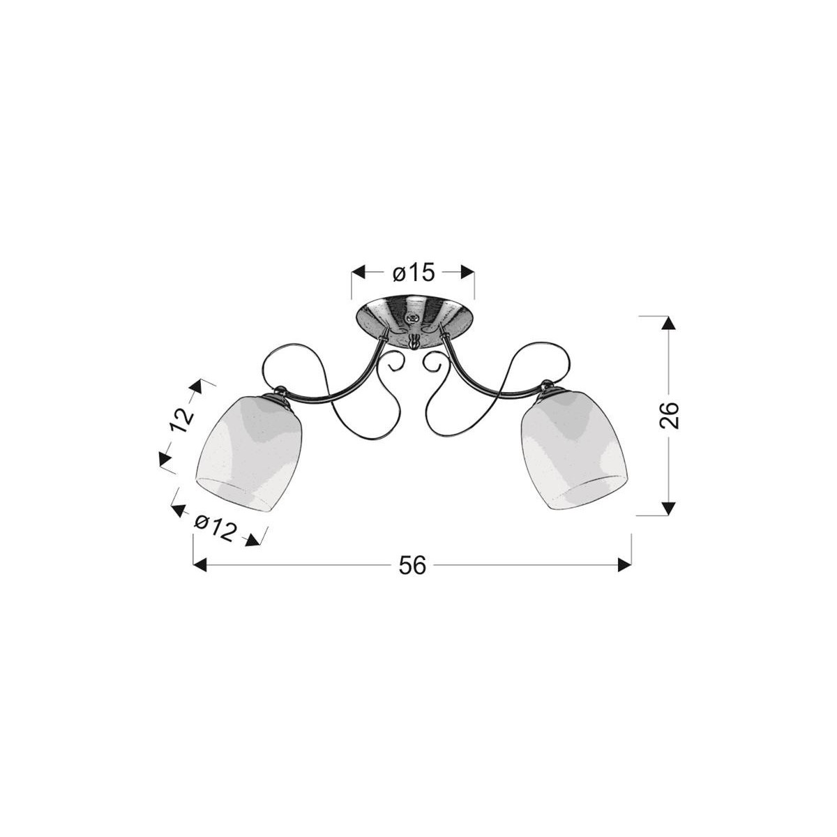 Candellux AMBA 32-78698 2xE27