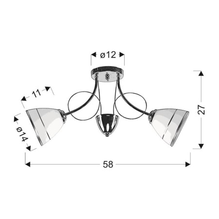 Candellux ELOTTE 32-78667 2xE27