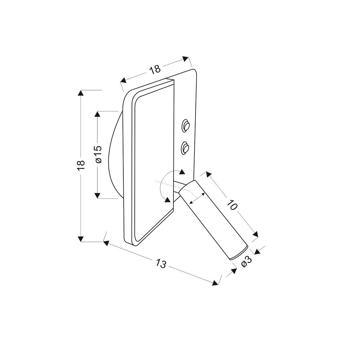 Candellux ALMA 22-75994 2xLED - 400 lm - 6W+3W LED - 4000K