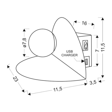Candellux ZENIT 21-76038 1xE27 - 400 lm - 4000K