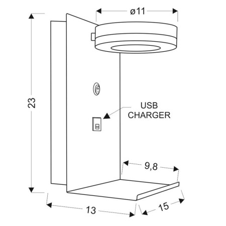 Candellux COMPACT 21-76052 1xLED - 400 lm - 4W LED - 4000K