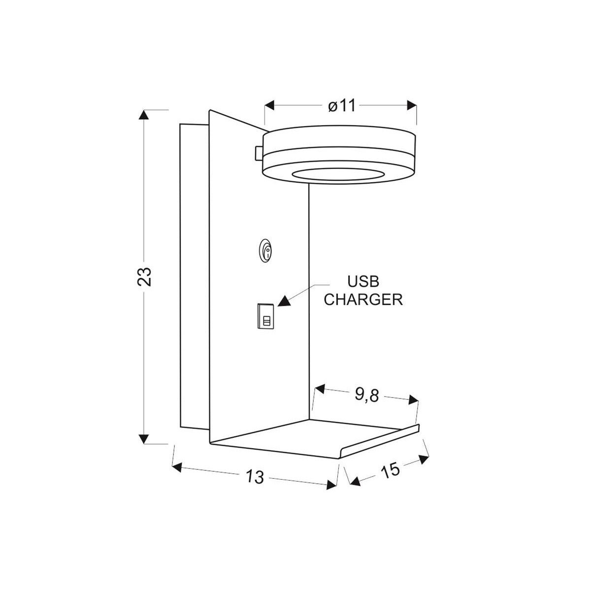 Candellux COMPACT 21-76052 1xLED - 400 lm - 4W LED - 4000K