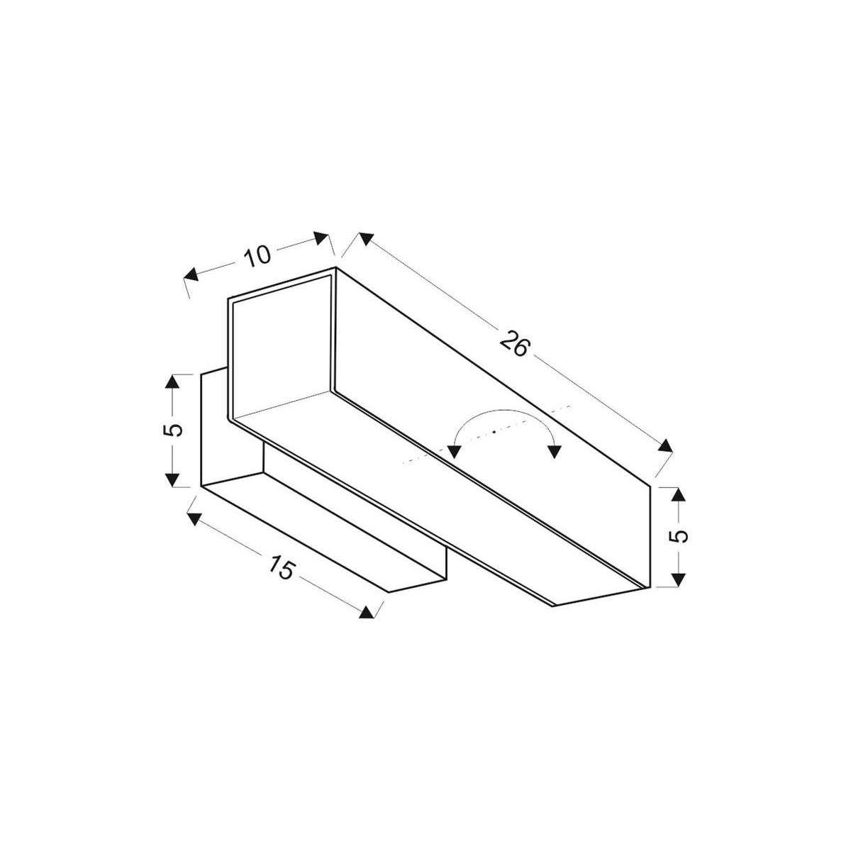 Candellux LANDER 21-25814 1xLED - 500 lm - 10W LED - 4000K