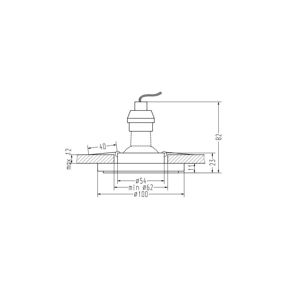 Candellux SK-92 2268705 xGU10 - 150 lm - 6000K