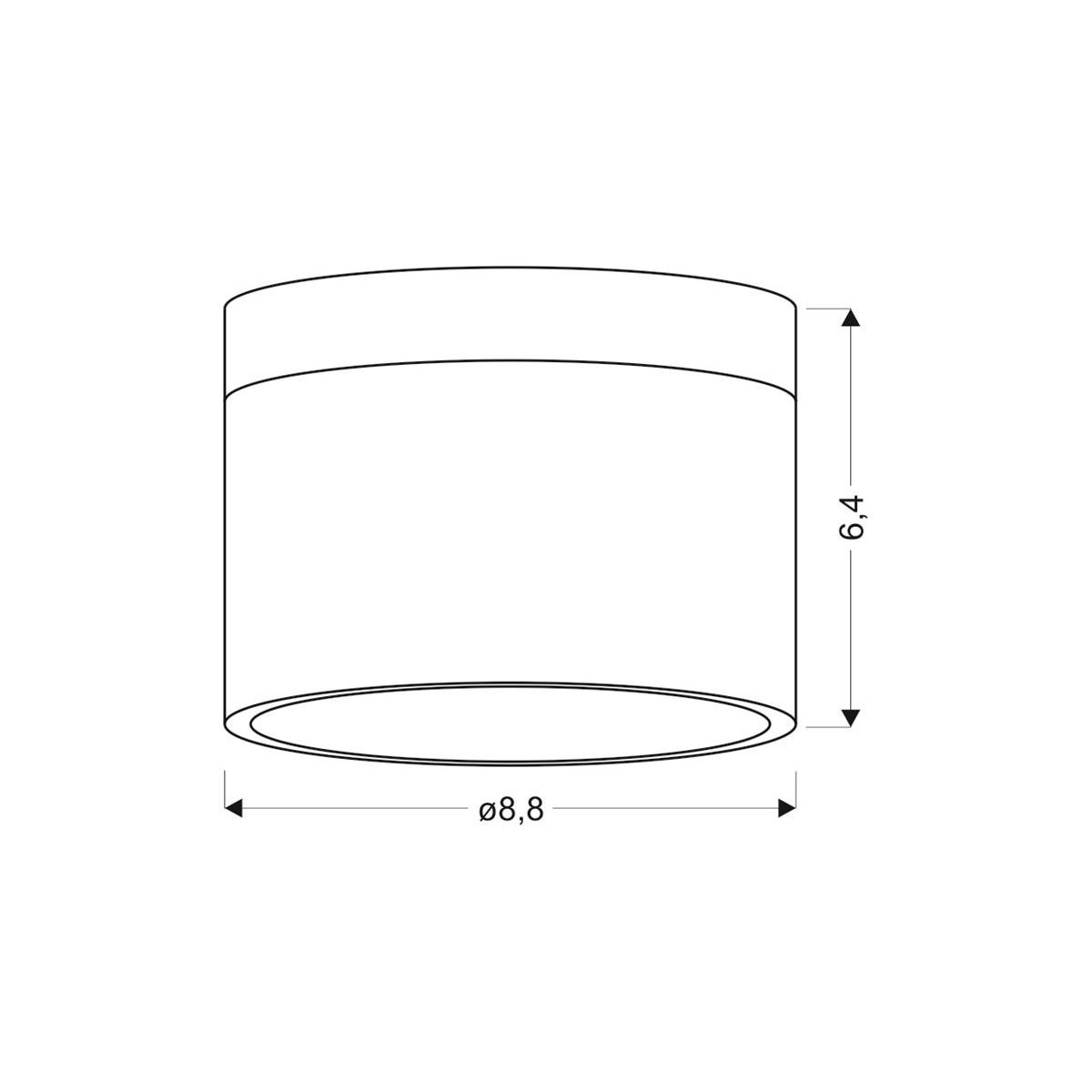 Candellux LAMPA 2273716 xLED - 590 lm - 9W LED - 4000K
