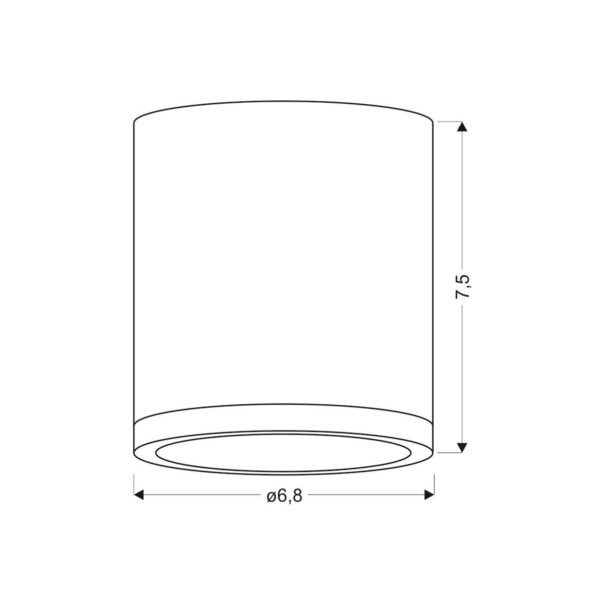 Candellux LAMPA 2273624 xLED - 290 lm - 5W LED - 4000K