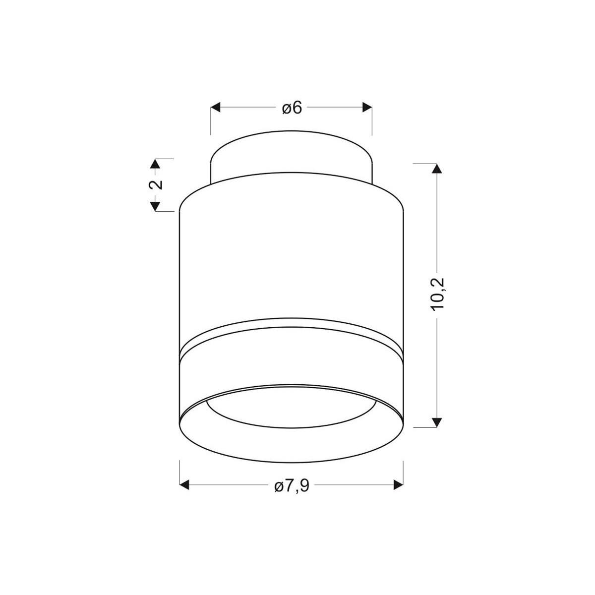 Candellux LAMPA 2275918 xLED - 540 lm - 12W LED - 4000K