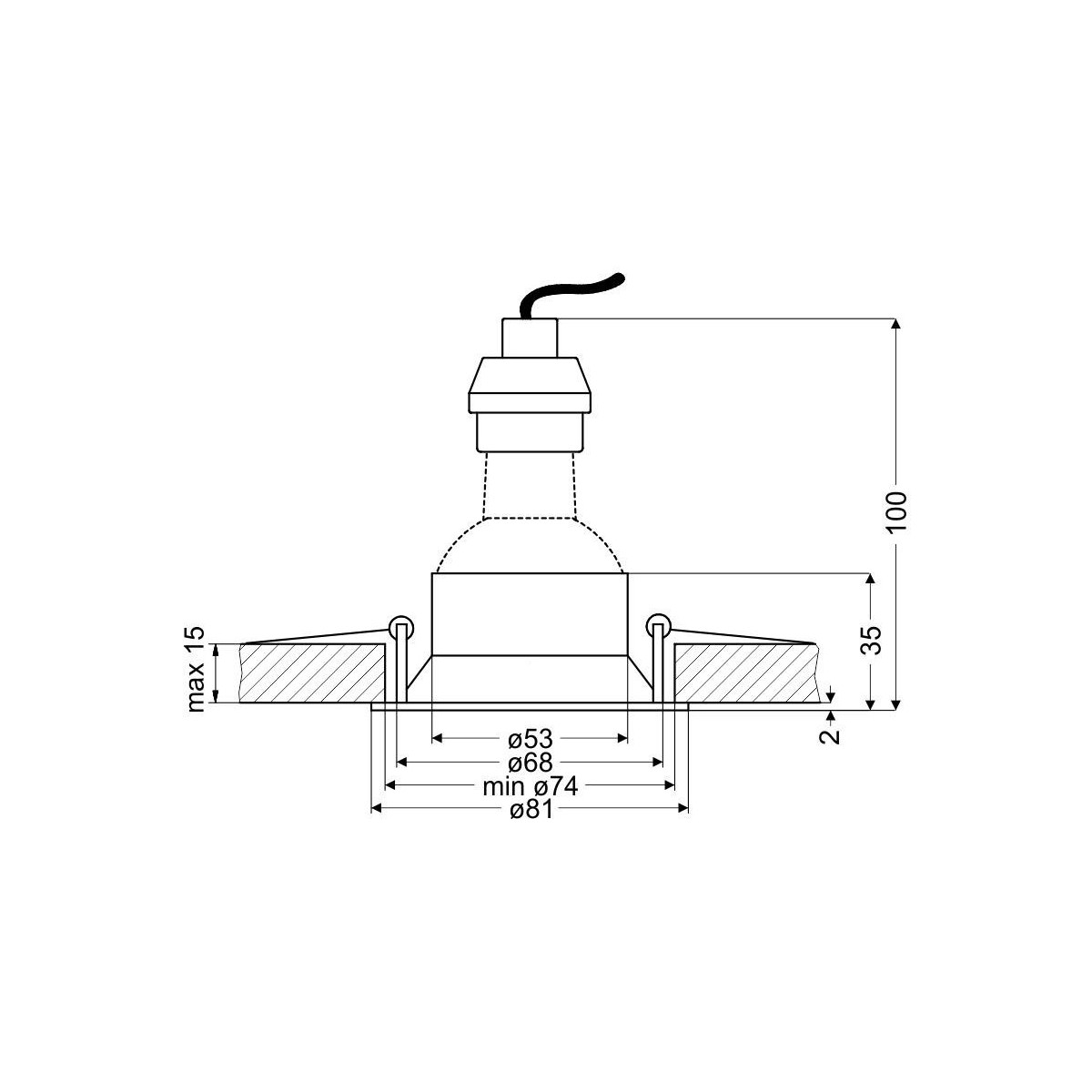Candellux SA-12 2268729 xGU10