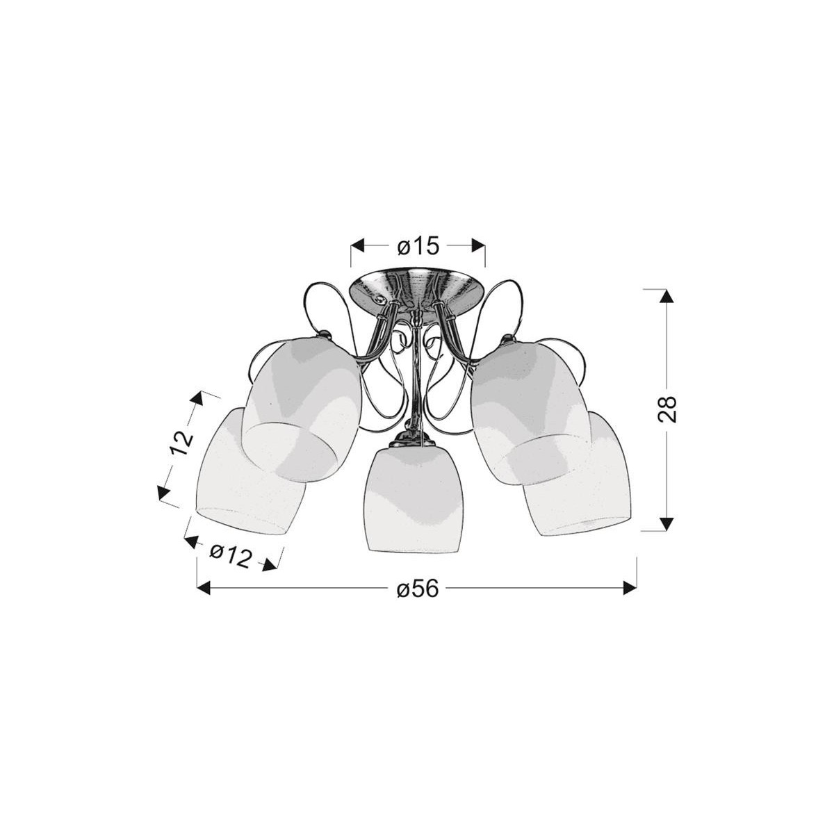 Candellux AMBA 35-79251 5xE27