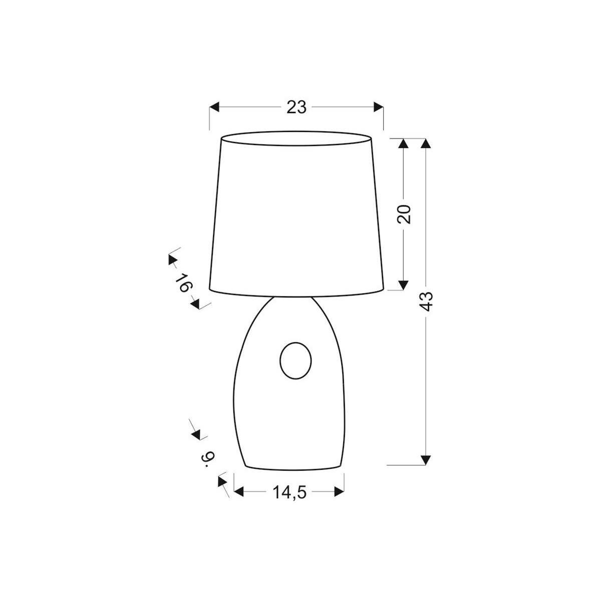 Candellux HIERRO 41-79909 1xE27
