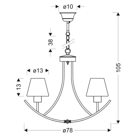 Candellux LONDYN 36-38845 xE27