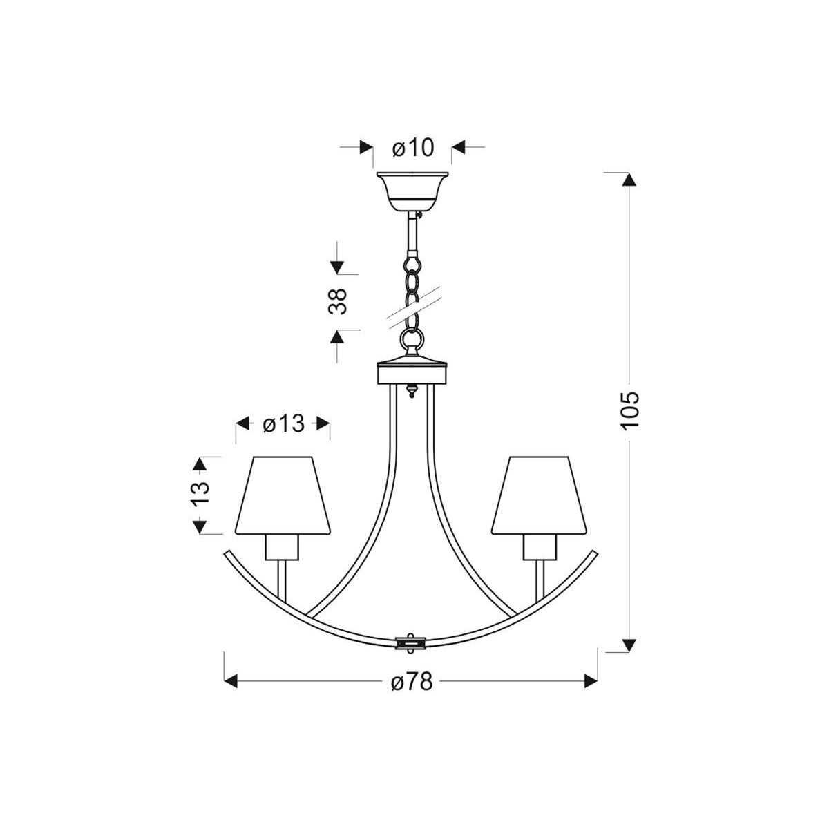 Candellux LONDYN 36-38845 xE27