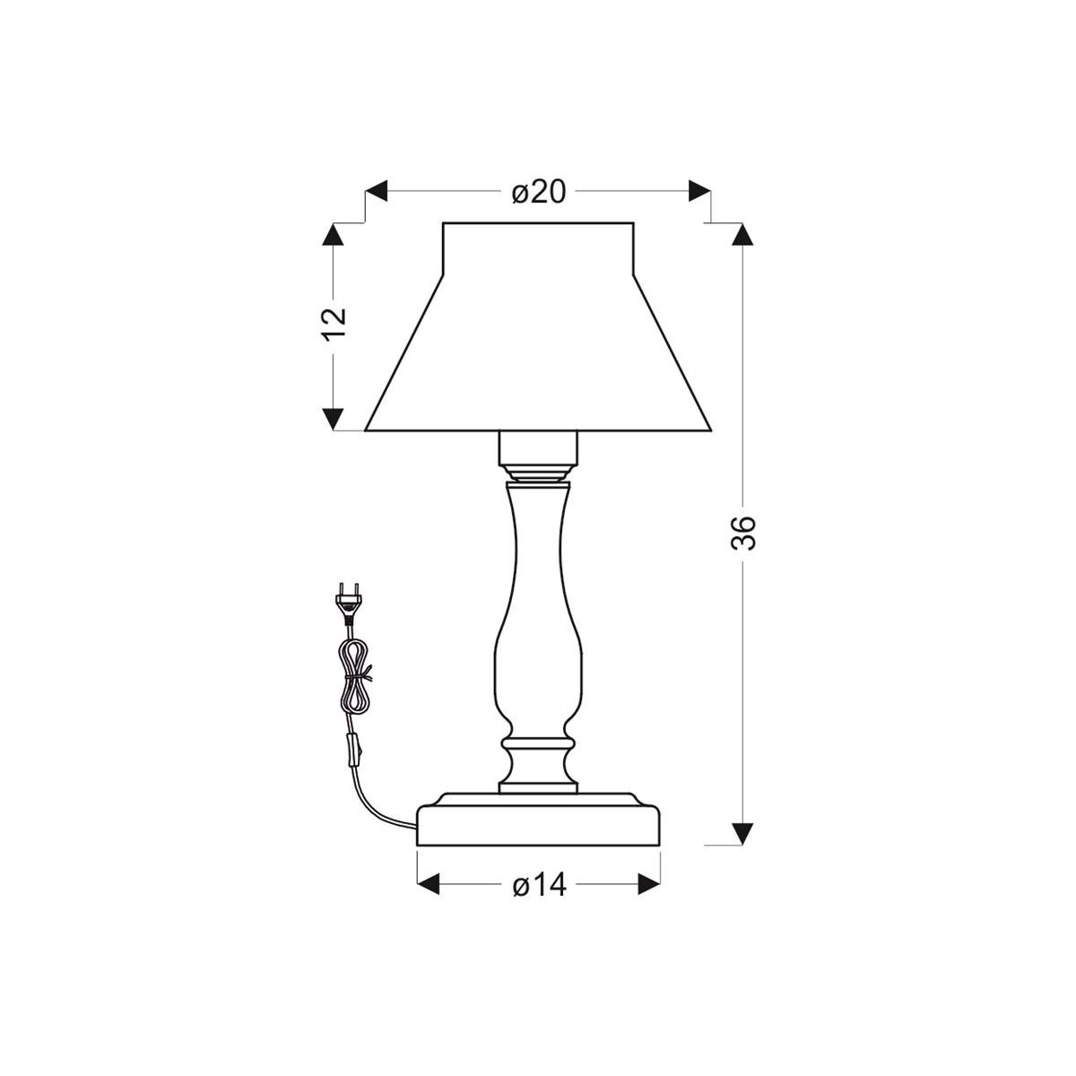 Candellux ZEFIR 41-73815 xE14