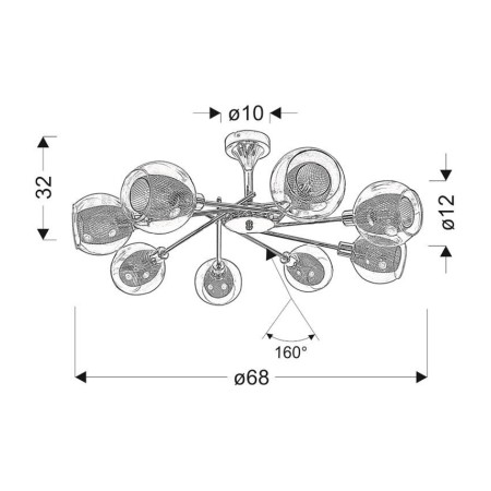Candellux OZZO 38-72283 xE14