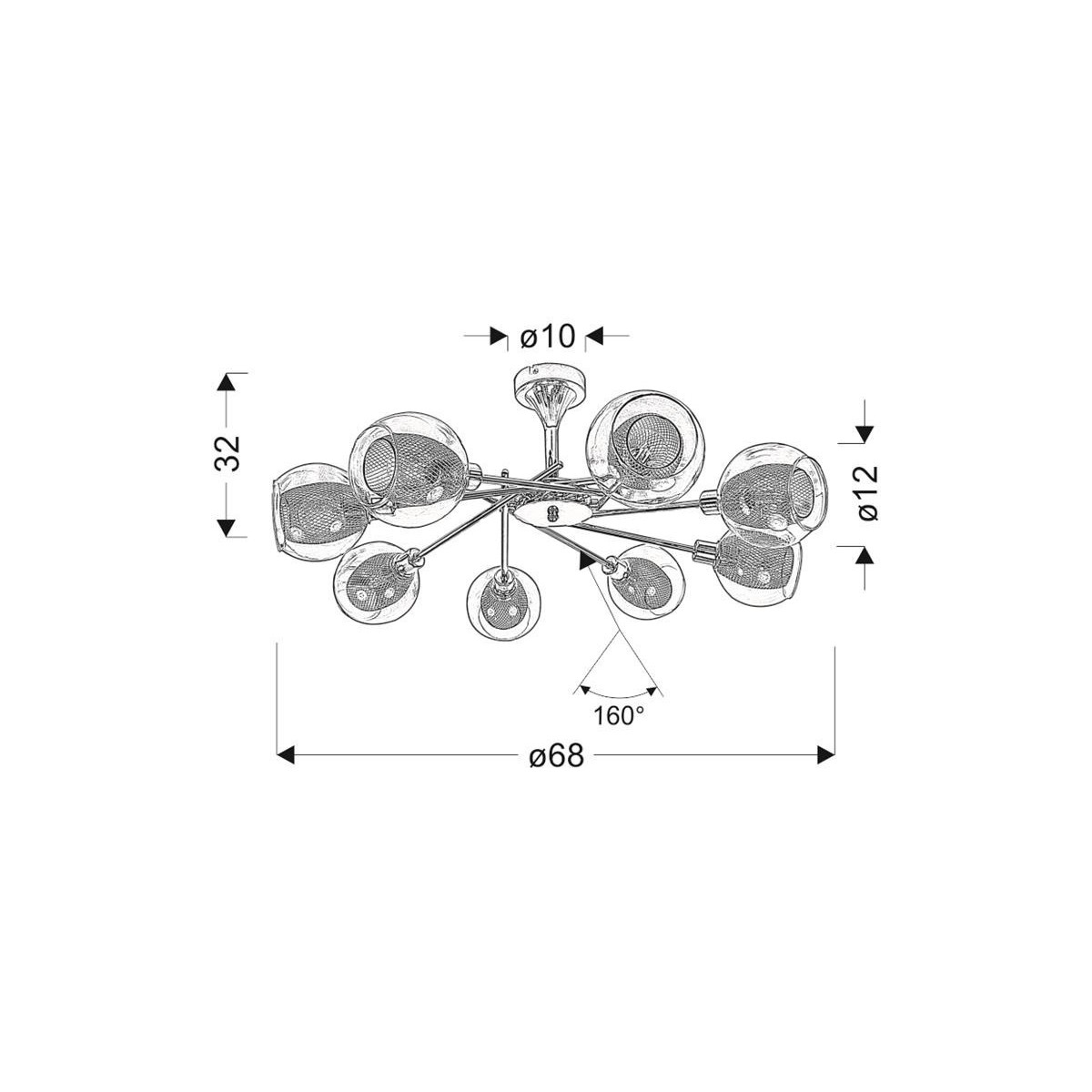 Candellux OZZO 38-72283 xE14