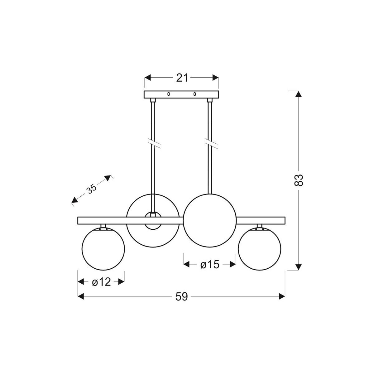Candellux KAMA 34-73426 xG9