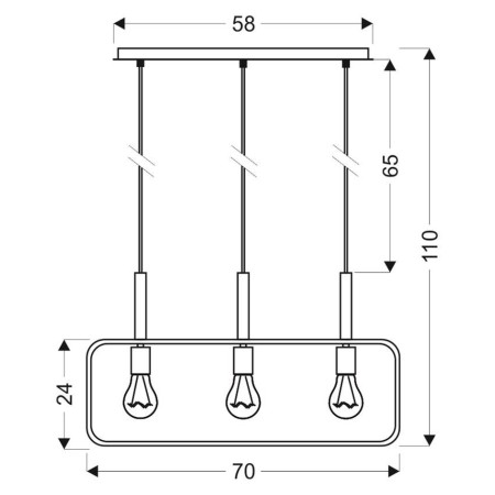 Candellux FRAME 33-73532 3xE27