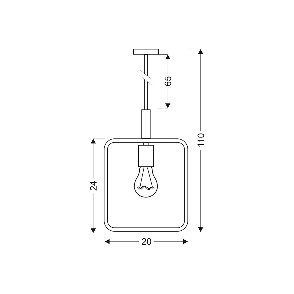 Candellux FRAME 31-73501 1xE27