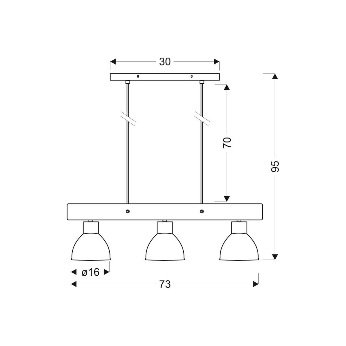 Candellux VARIO 33-73471 3xE27