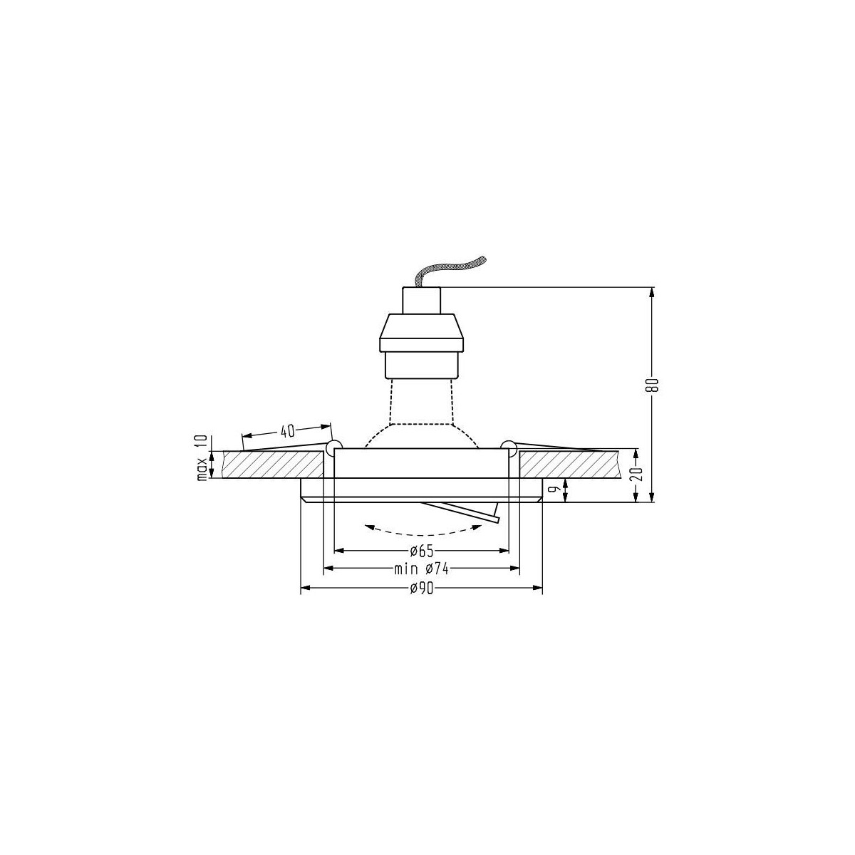Candellux SSU-23 2263830 xGU10