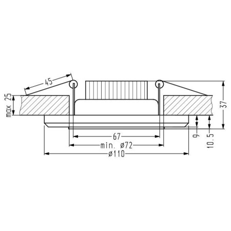 Candellux SSP-23 2263915 xLED - 500 lm - 8W LED - 6000K