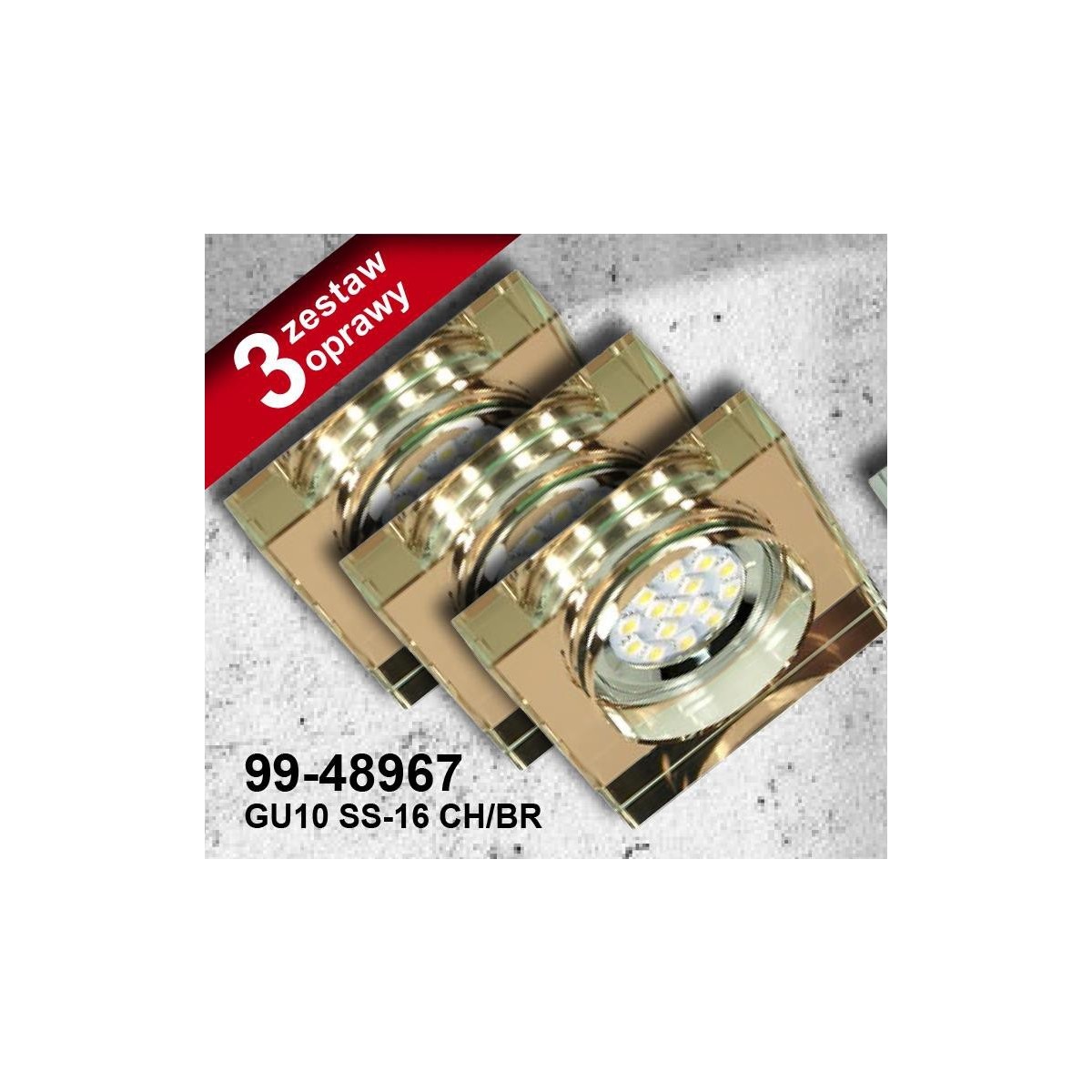 Candellux ZESTAW 99-48967 xGU10 - 720 lm - 3000K