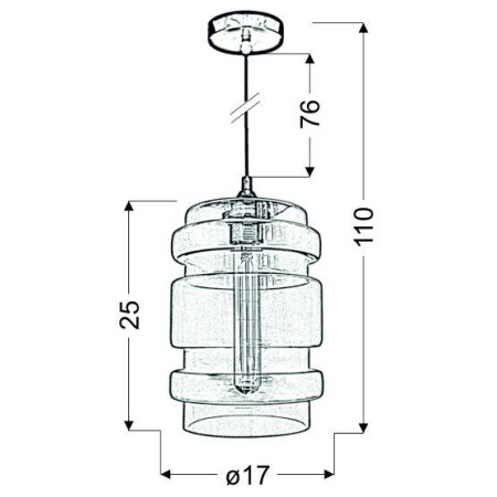 Candellux LAMPA 31-36674-Z xE27