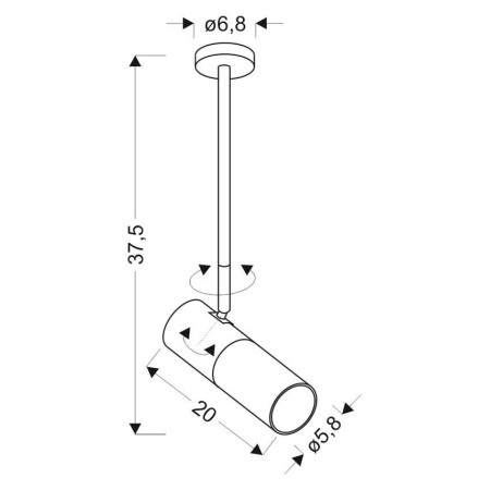 Candellux TUBA 31-77912 1xGU10