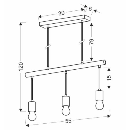 Candellux IZZY 33-78070 3xE27