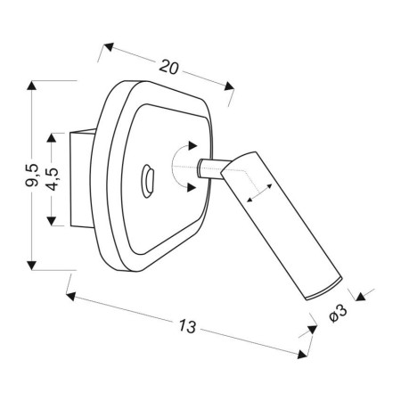 Candellux MIRACLE 22-75796 2xLED - 550 lm - 6W+3W LED - 4000K