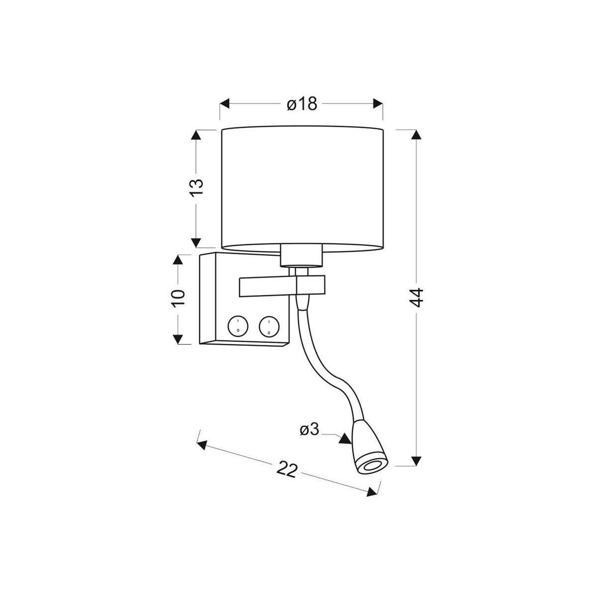Candellux POLO 21-75499 2xE27 - 200 lm - 2W LED - 3000K