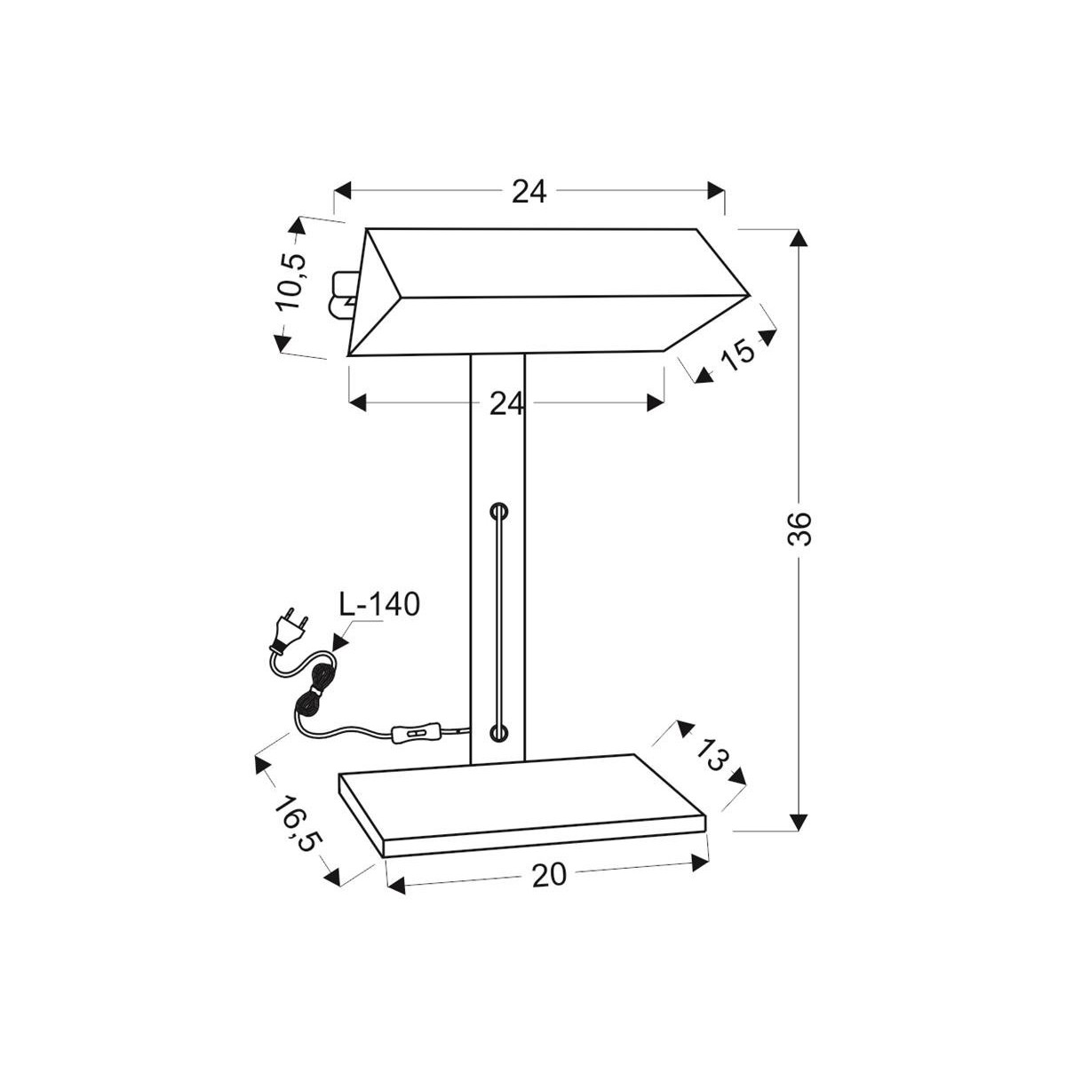 Candellux BANKIER 41-78346 1xE14