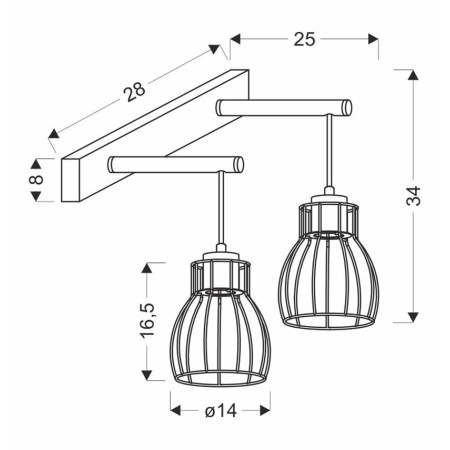 Candellux BERNITA 22-77103 2xE27