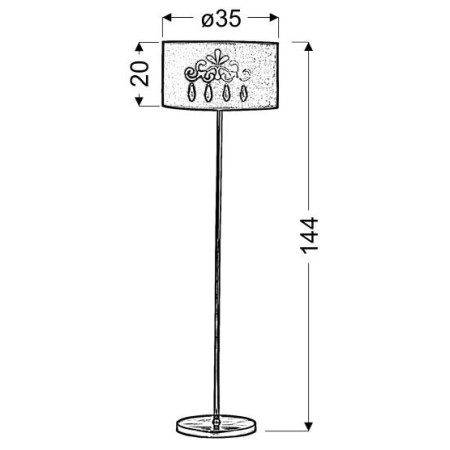 Candellux DECOR 51-81158 xE27 - 1000 lm - 4000K