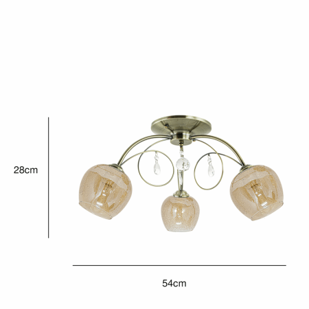 Elem CARMEN 8823/3 21QG - 3 x E27 60W