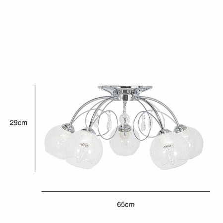 Elem CARMEN 8823/5 8C - 5 x E27 60W