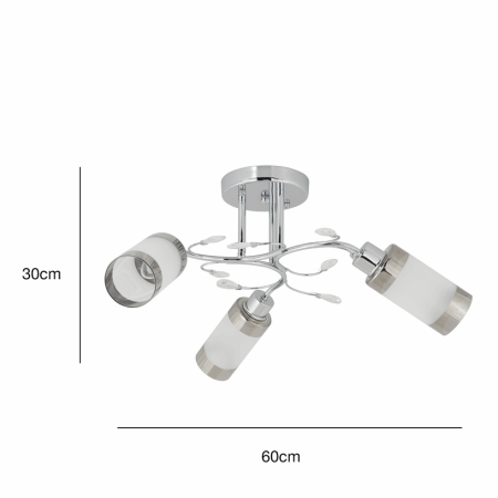Elem GRACJA 8267/3 8C - 3 x E27 60W