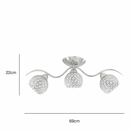 Elem MEWA 8707/3 8C - 3 x E14 40W