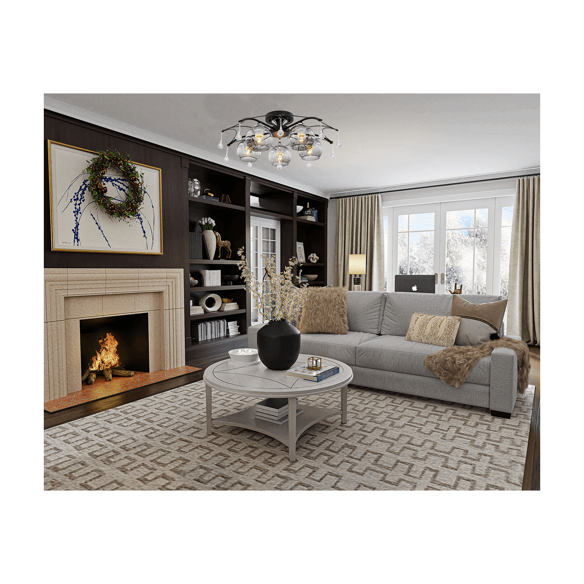 Elem ANKARA 1985/5 BL 8C - 5 x E27 60W