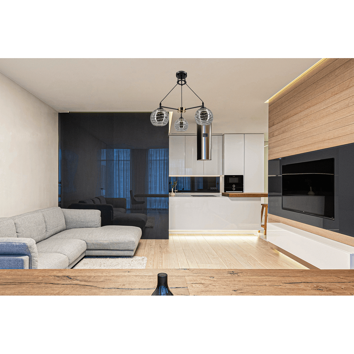 Elem LEON 2210/3 BL TR - 3 x E27 60W