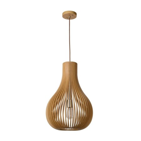 Lucide 01400/38/72 BODO - Lampa wisząca - 38 cm - 1xE27 - Jasne drewno