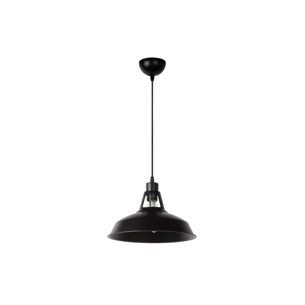 Lucide 43401/31/30 BRASSY-BIS - Lampa wisząca - 31 cm - 1xE27 - Czarny