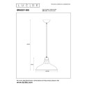 Lucide 43401/31/30 BRASSY-BIS - Lampa wisząca - 31 cm - 1xE27 - Czarny