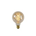 Lucide 49032/05/62 Żarówka G95 - 9.5 cm - LED Dim. - E27 - 1x4.9W 2200K - Bursztynowa